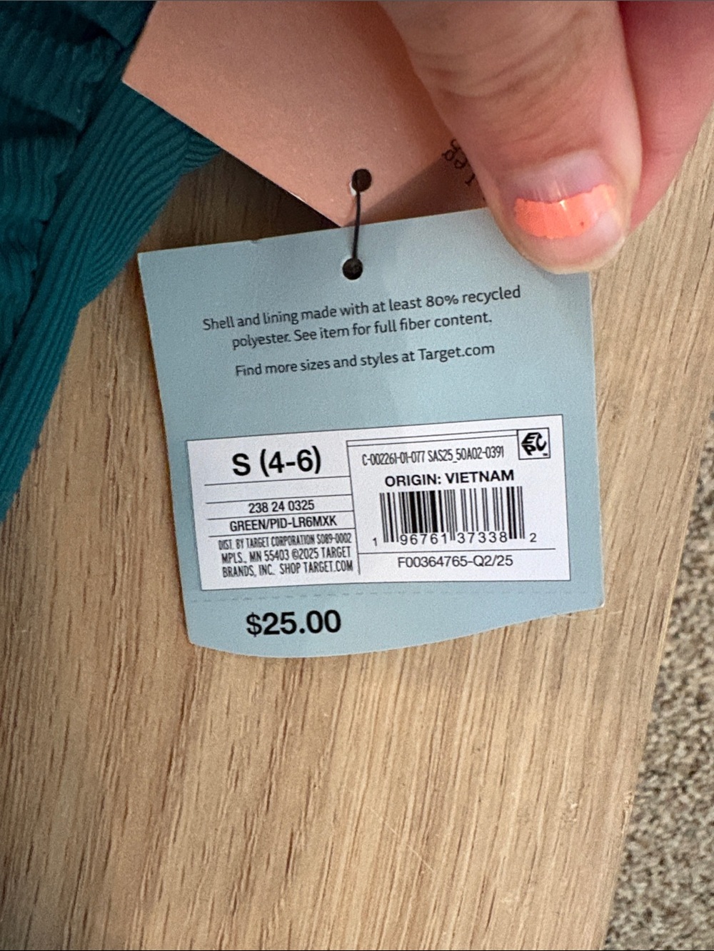 Women’s One-Piece Swimsuit in Deep Teal - Picture 2 of 6